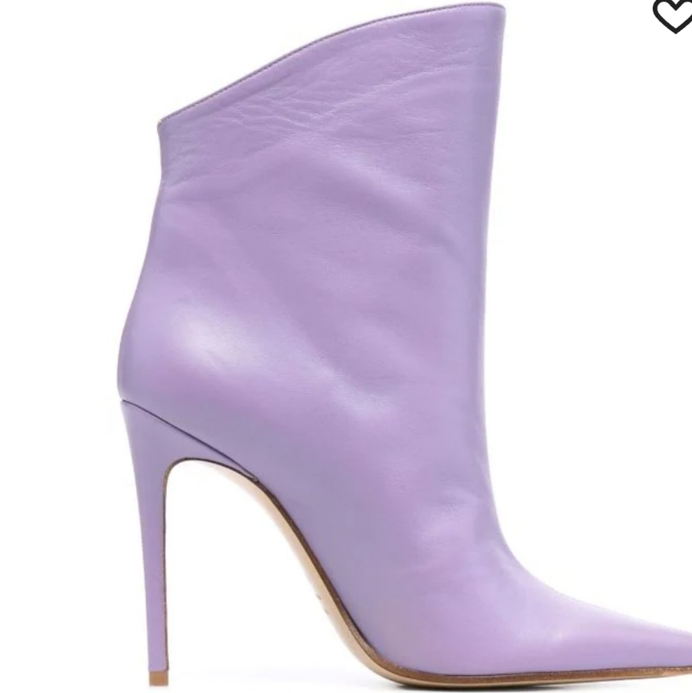 Lavender Heeled Boots